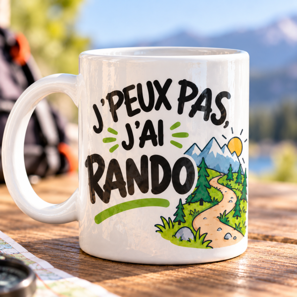 Mug personnalisé, J'PEUX PAS