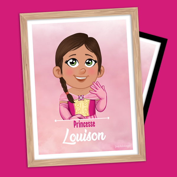 affiche personnalisée Bienvenue chez nous