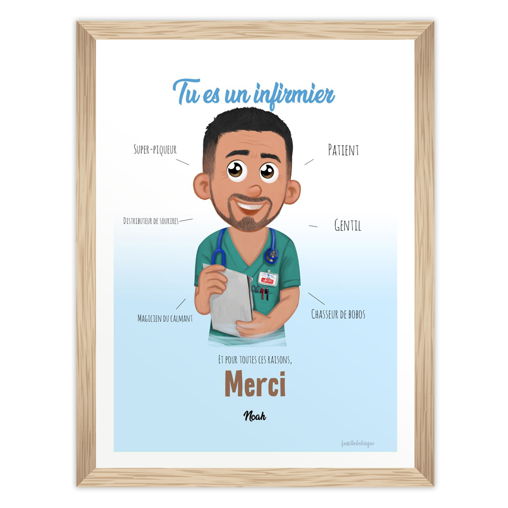 Illustration personnalisée de coach avec avatar et encarts personnalisables