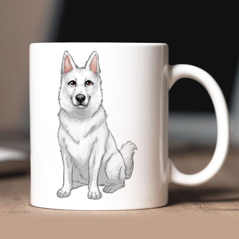 Mug personnalisé Berger Suisseavatar + texte au dos