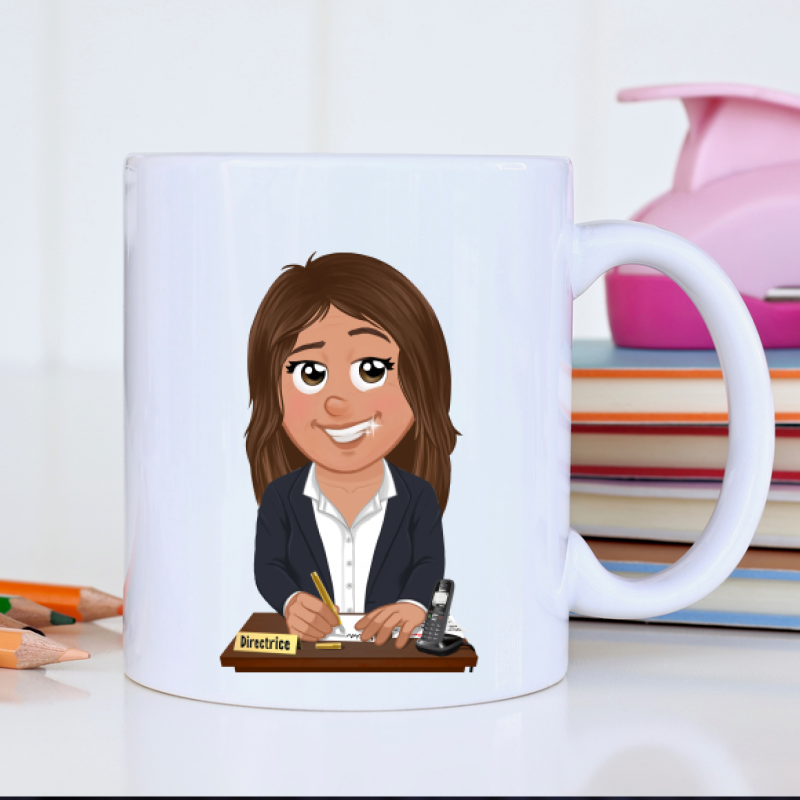 mug directrice maternelle personnalisé