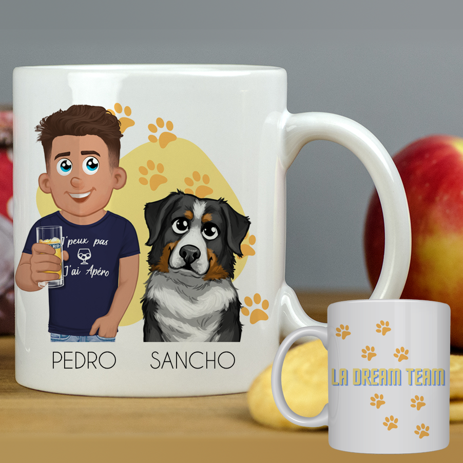 Mug animaux personnalisé