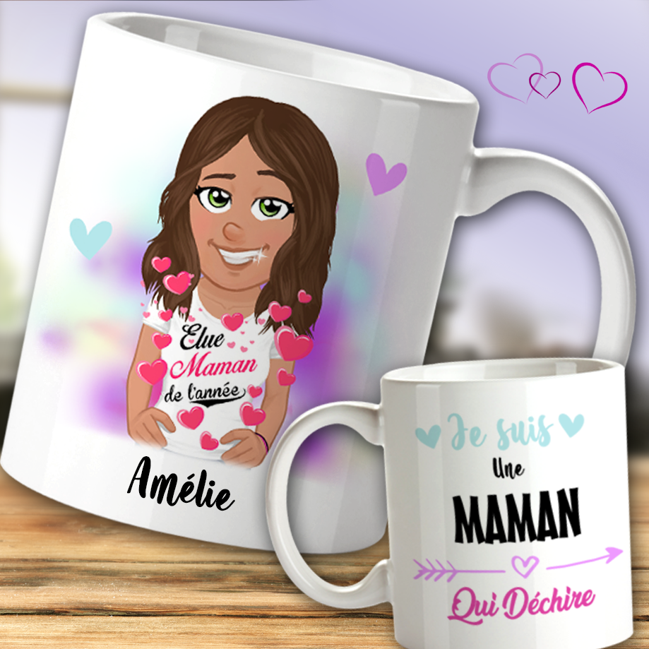 Mug personnalisé maman qui déchire sa mere