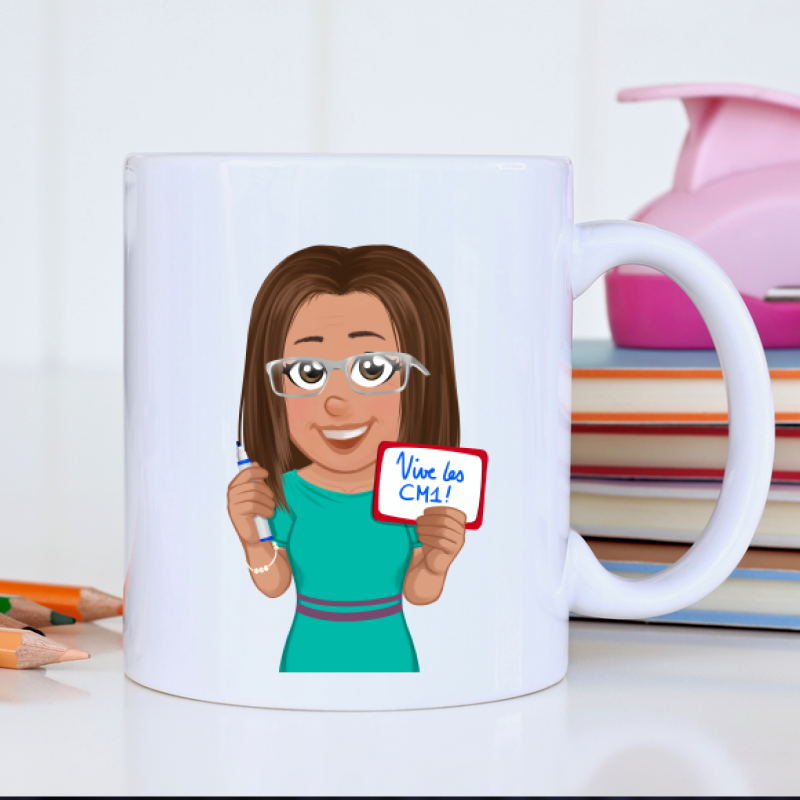 mug professeur des écoles CM1 personnalisé