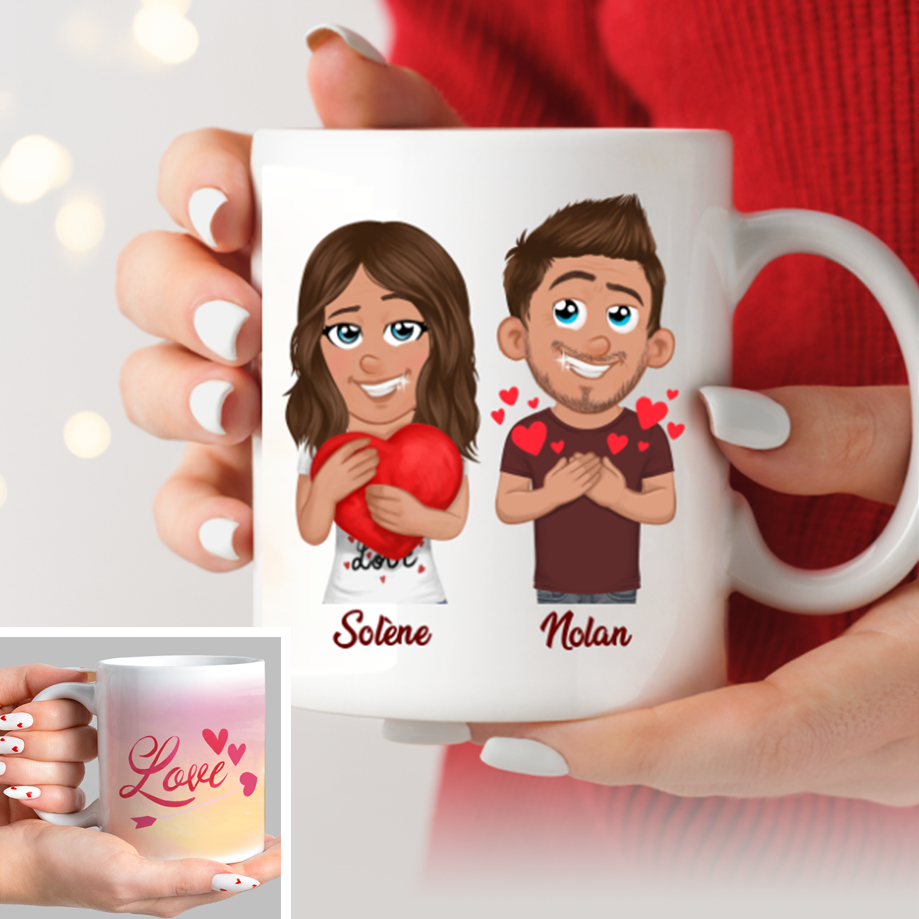Mug Saint Valentin personnalisé