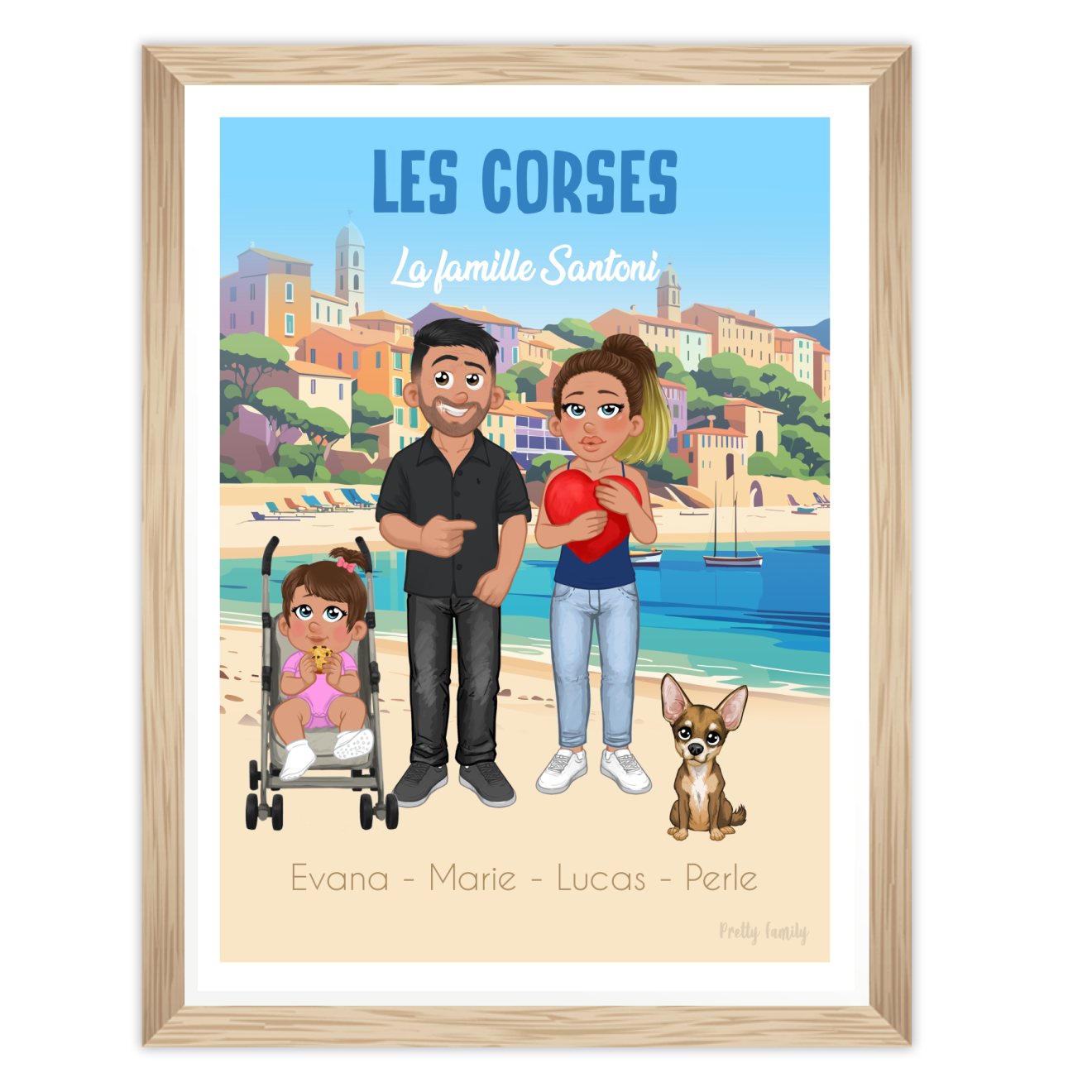 Portrait de famille personnalisé en Corse| corsica, ajaccio, propriano, bastia, porto vecchio, bonifacio