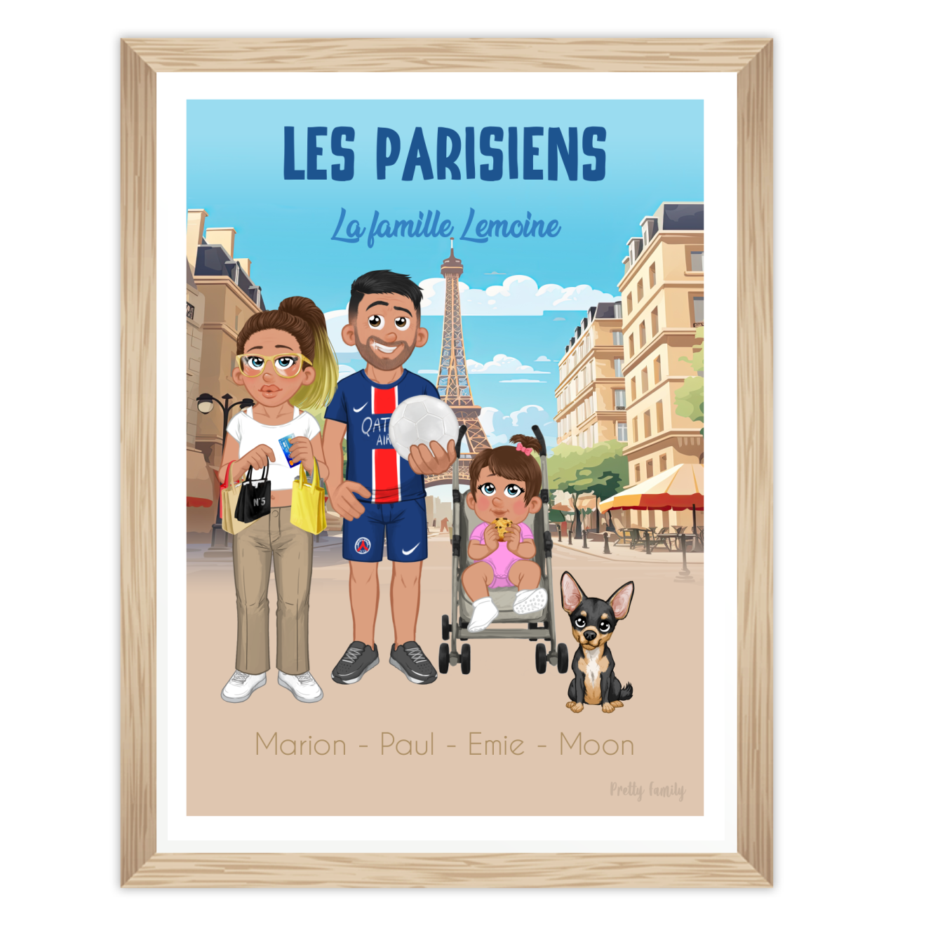 Portrait de famille personnalisé | PARIS,  les parisiens 