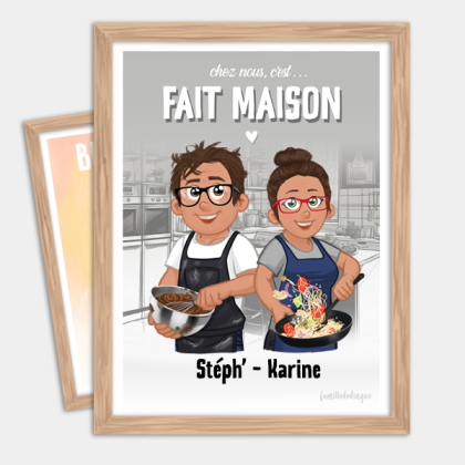Dessin Personnalisé pour le chef a la maison