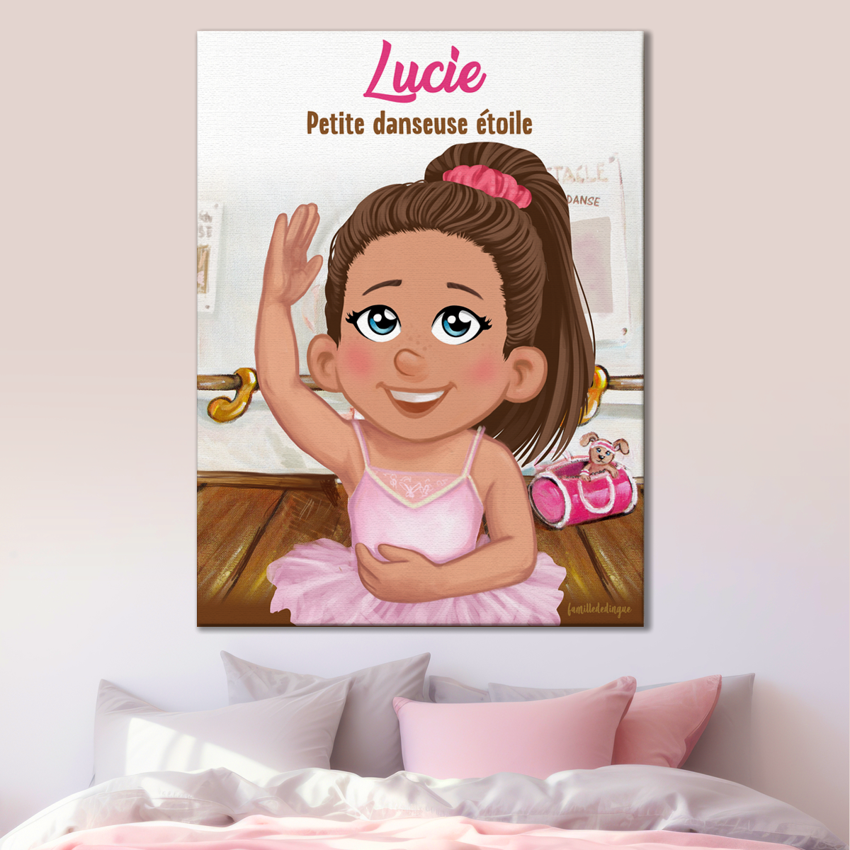 affiche personnalisée couple en vespa